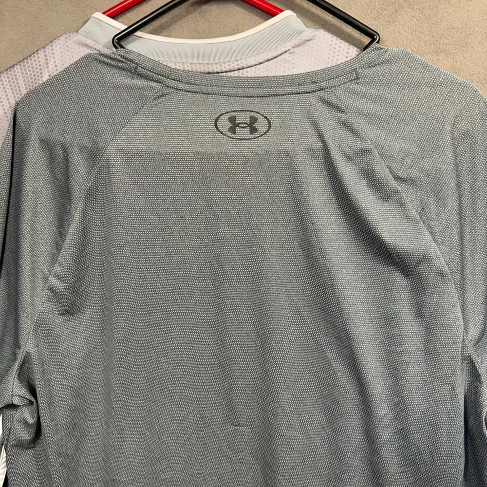 Adidas‎ Under Armour Shirts Men XL Grey Athletic Performance Bundle Excellent x2